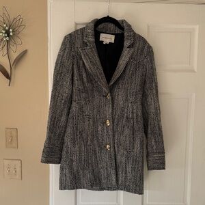 BCBGeneration Black and Gray Tweed Blazer